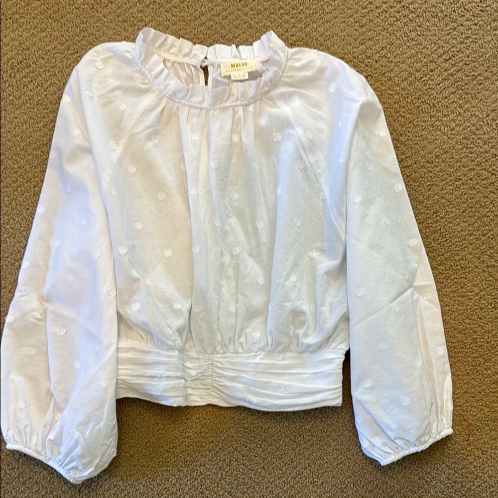White Women’s Shirt by Maeve (Anthropology)